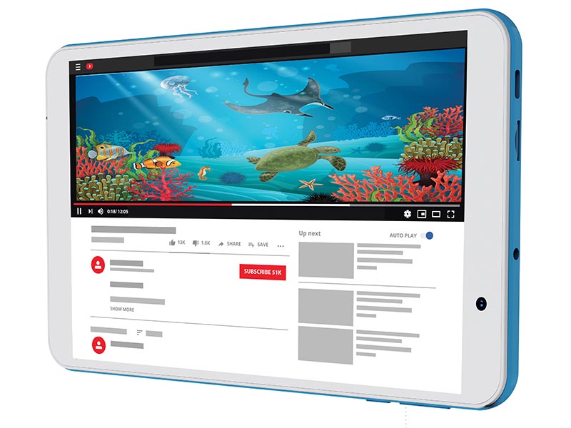 Tablet PC Mediacom SmartPad Iyo 8 Quad Core 1.8GHz/3GB/32GB/8.0" HD IPS/BT/2xCam/White-Blue/A12