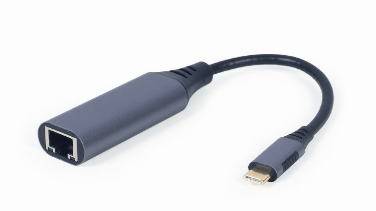 Adapter USB Type-C to Gigabit LAN Gembird Space Grey