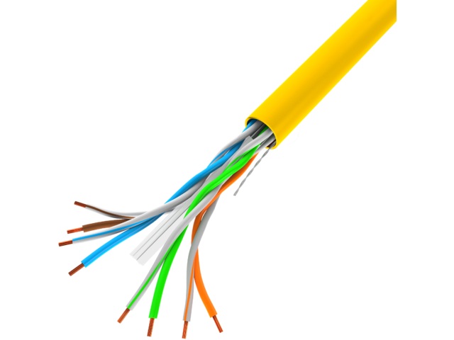 UTP Cable CAT6 305m Lanberg Yellow CCA