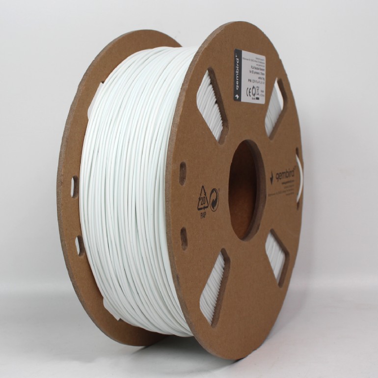 Filament for 3D Printer PLA Flexible 1.75mm Gembird White