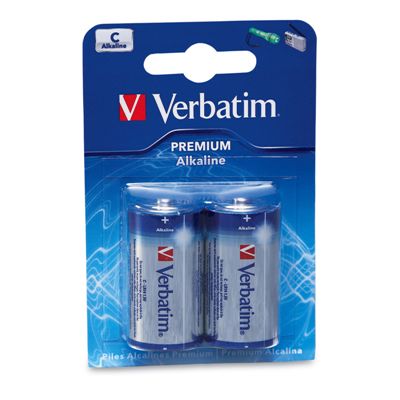 Batteries Verbatim C 2pack Alkaline