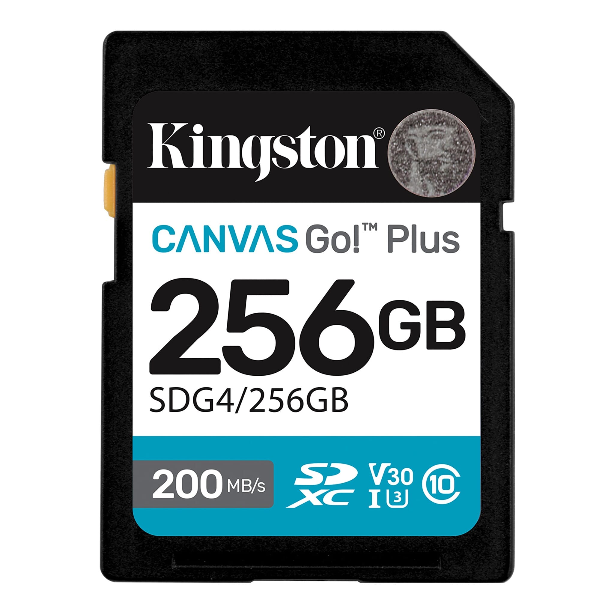 Secure Digital Kingston 256GB SDXC Canvas Go Plus! 200R/160W CL10 UHS-I U3 V30