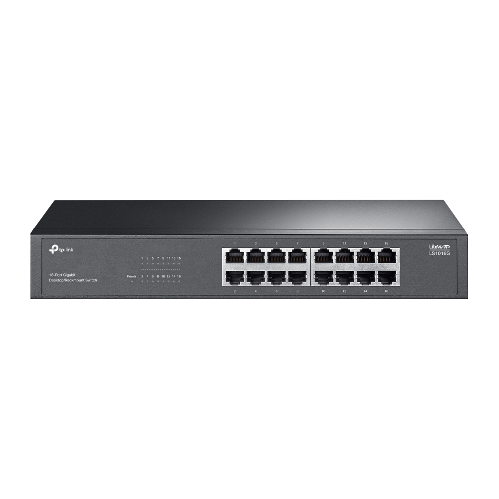 TP-Link Switch 16port Gigabit 10/100/1000 Rackmount size LS1016G