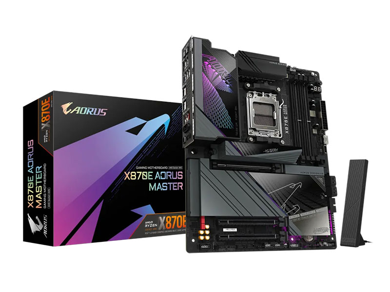 MB Gigabyte X870E AORUS MASTER AM5 DDR5 8600MHz OC/SATA3/4xM.2/Type-C/WIFI 7/BT/5Gb/PCIe5.0 DP/HDMI