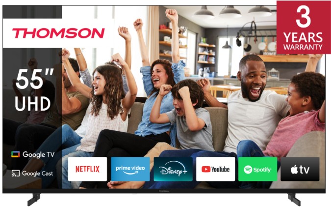 THOMSON 55UG4S14 55" UHD GOOGLE TV Frameless