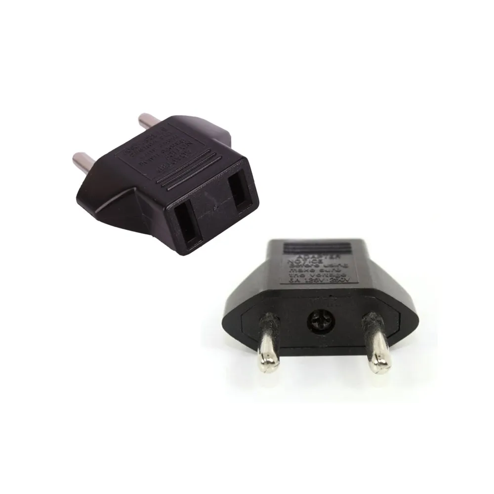 DY-56 US to EU plug adapter color: black