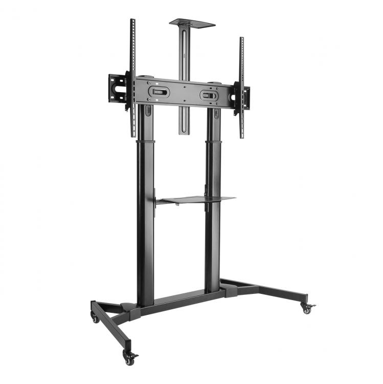 TV Floor Stand SBOX FS-3610 60"-100" w/Wheels, Cable management, Shelf