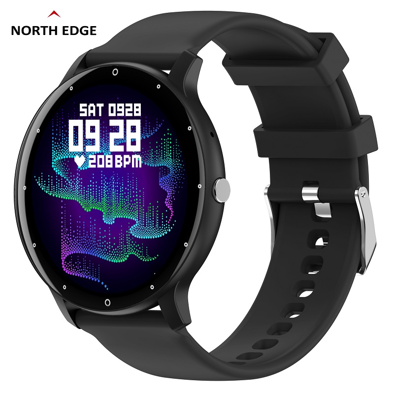 North Edge Healthcare Watch NL02C Pro Black with Blood Pressure, Heart Rate, Sleep Monitor