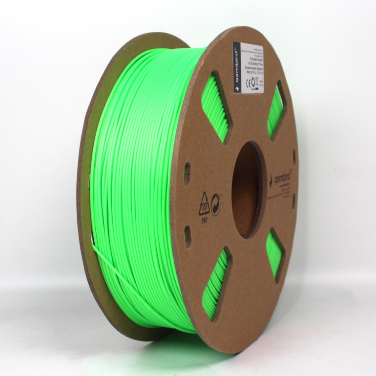 Filament for 3D Printer PLA 1.75mm Gembird Flourescent Green