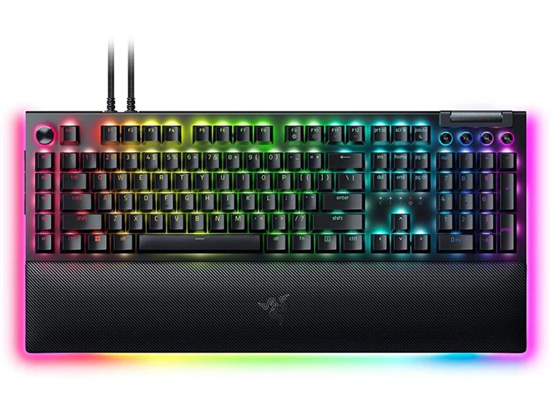 Keyboard Razer BlackWidow V4 Pro Mechanical Gaming RGB Chroma Green Tactile Clicky Switch