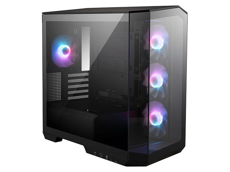 ATX Micro Tower Case MSI MAG PANO M100R PZ ARGB w/USB 3.2/Type-C/4x 120mm Fans