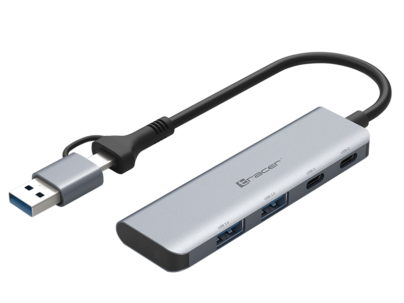 USB HUB 3.0 Type C/USB-A to USB 3.0 x2, Type-C x2 Adapter Tracer A5
