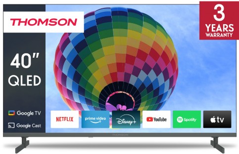 THOMSON 40QG4S14 40" QLED FHD GOOGLE TV FRAMELESS