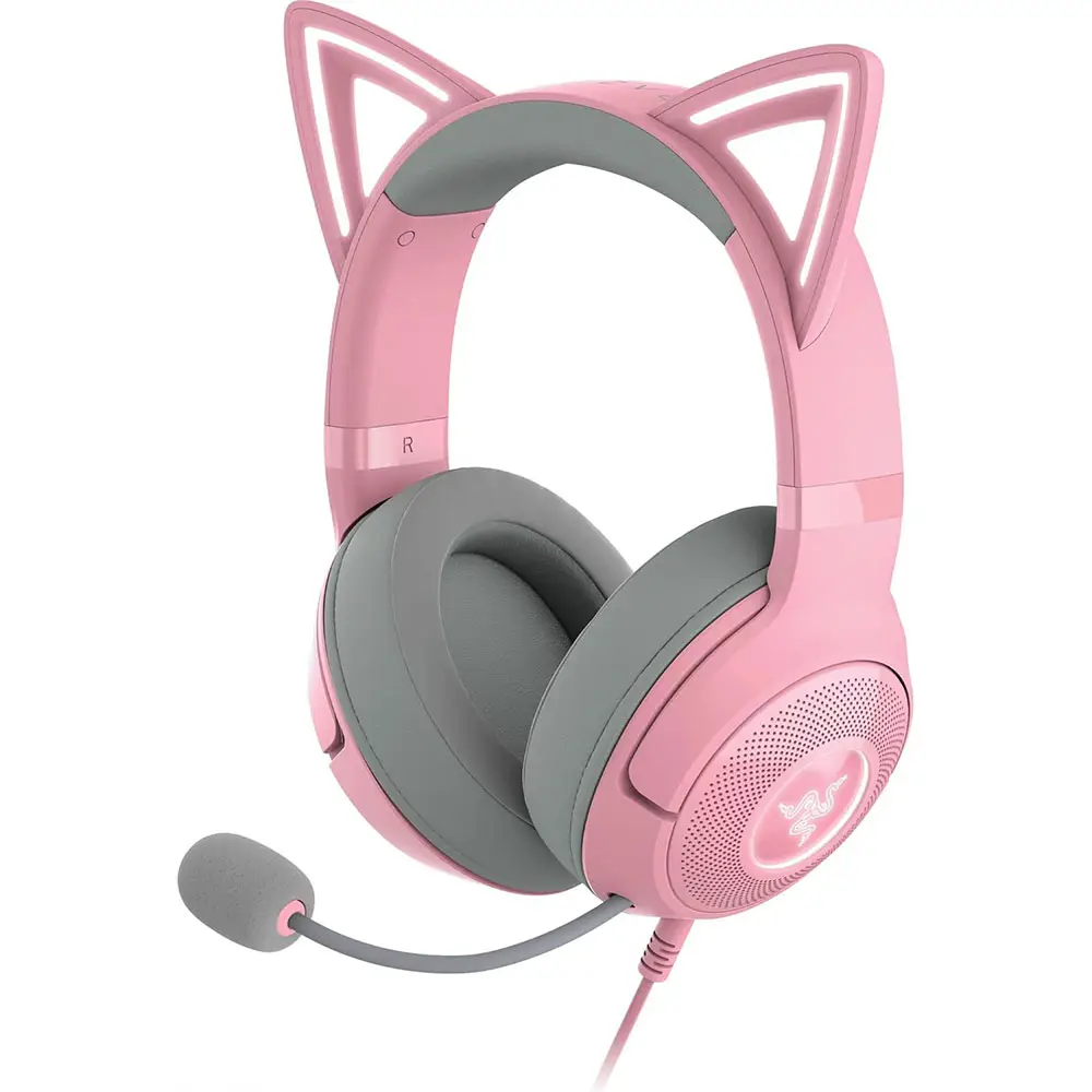 Headphones Razer Kraken Kitty V2 - Black Edition USB Gaming Chroma RGB Ears