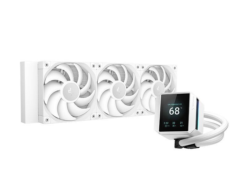 Cooler Liquid Deepcool MYSTIQUE 360 w/LCD Display, All Intel/AMD White