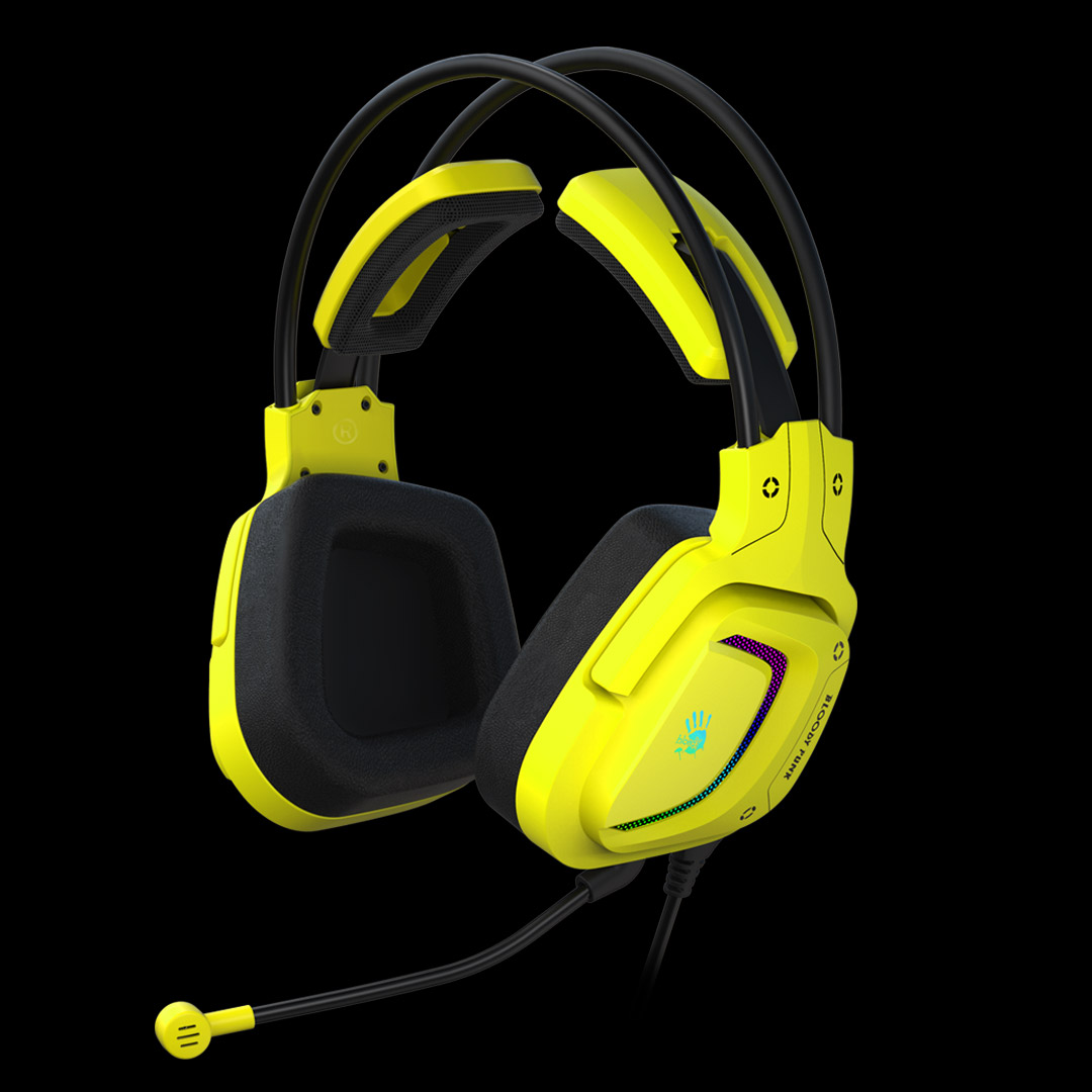 Headphones A4 G575 Bloody Gaming 7.1 RGB Punk Yellow