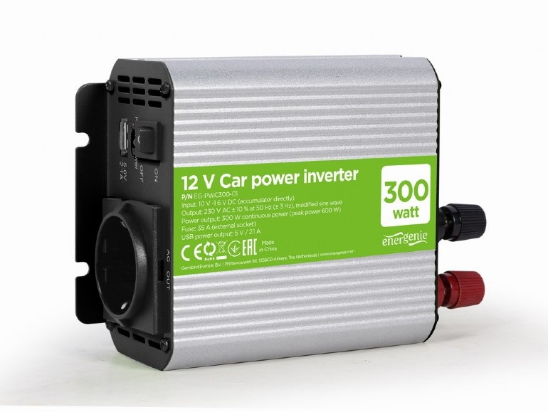 Car Power Inverter Energenie DC-AC 300W EG-PWC-300