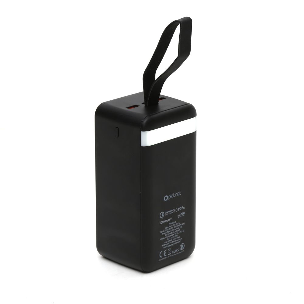 Power Bank Platinet 50000mAh 20W QC3.0 PD3.0 Black