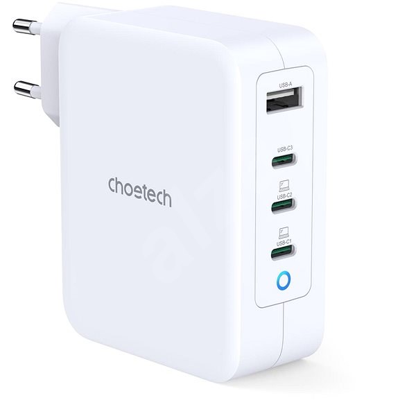 USB Universal Power Charger Choetech PD6001 3xType-C 1xUSB-A 130W