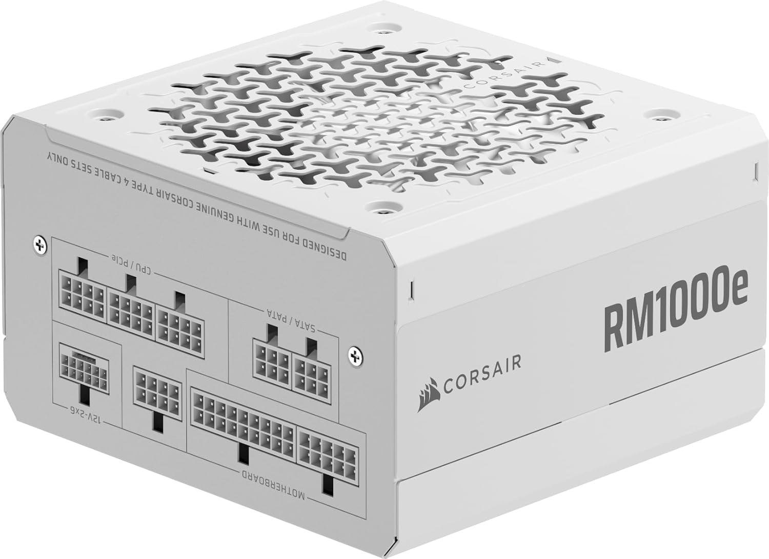 PSU 1000W Corsair RM1000e 2025 80 Plus Gold Fully Modular, PCIe Gen 5.1, Intel ATX 3.1 White