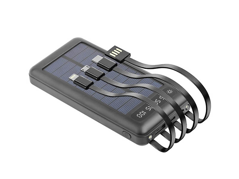 Power Bank and Solar Charger Setty SLR-100 10000mAh Black