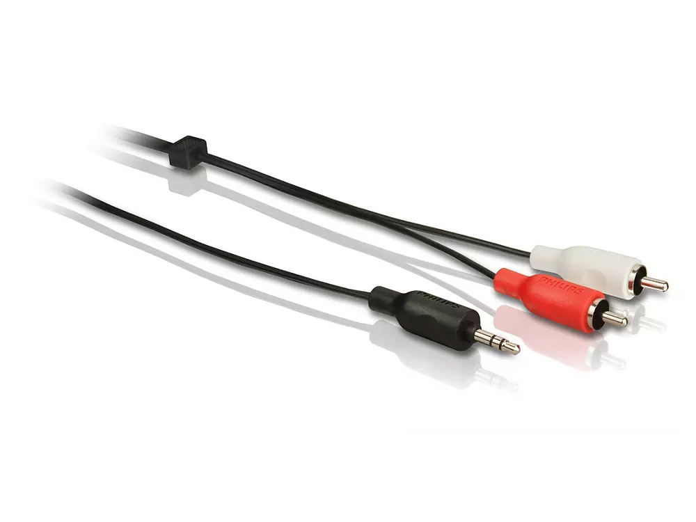 Cable Audio 3.5 mm(M) - 2 RCA(M) 1,5m Philips