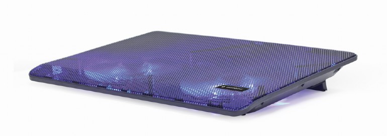 Notebook Stand Gembird up to 15.6"/2x125mm LED Fans/5 Levels/1xUSB