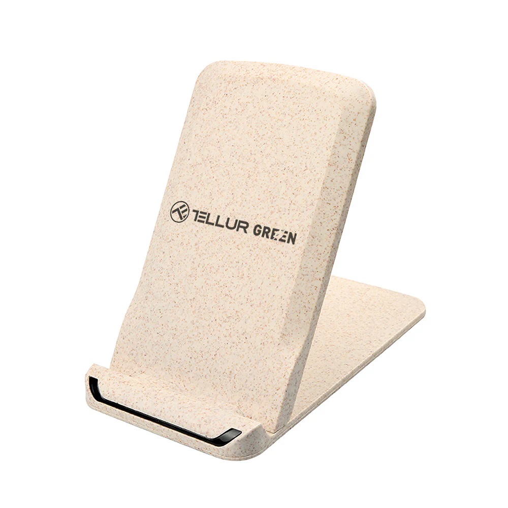 Wireless Charger Tellur Green Foldable 15W Qi Certified Cream