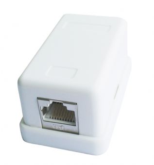 Outlet Surface Mount 1xCAT6 Full-Shielded Jacks