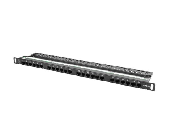 Patch Panel 24port Lanberg Cat5e Rack Mount 0.5U