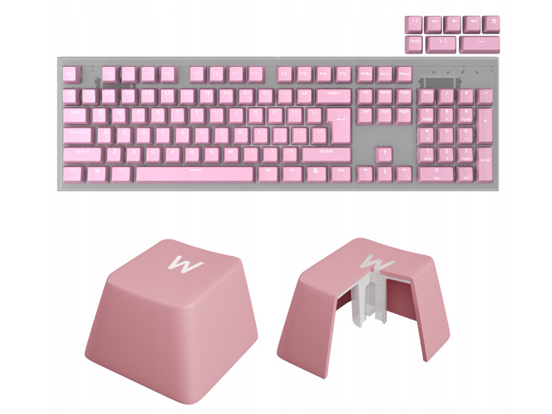 Keycaps Genesis Lead 300 Universal Pink Double Shot Gaming