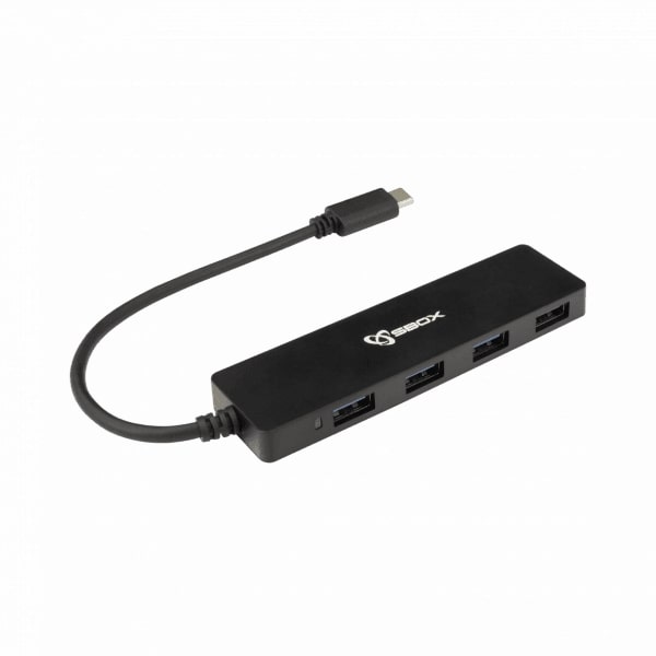 USB HUB 3.0 4-Port SBOX H-404C Black