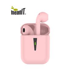 Earphones MeanIT B200 TWS Bluetooth w/Microphone Pink