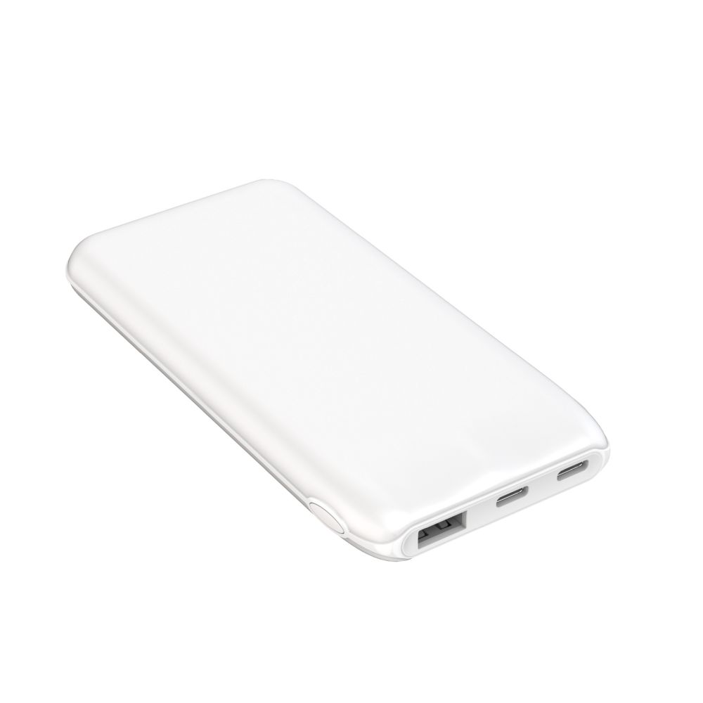 Power Bank Platinet 10000mAh 12W 2xUSB-C 1xUSB-A White