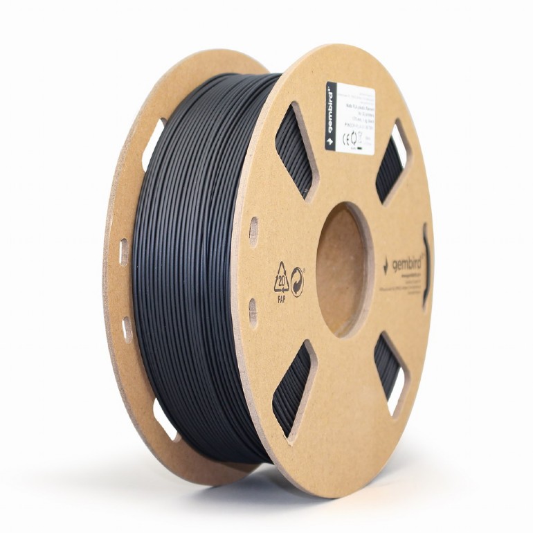 Filament for 3D Printer PLA Matte 1.75mm Gembird Black