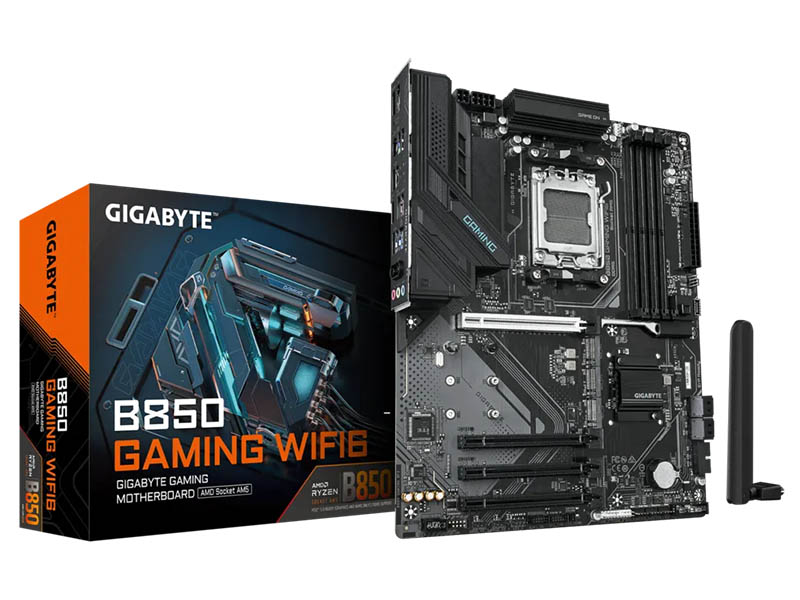 MB Gigabyte B850 GAMING WIFI6 DDR5 AM5 8200MHz OC/3xM.2/BT5.3/Gbit LAN/Type-C/PCIe 5.0/DP/HDMI