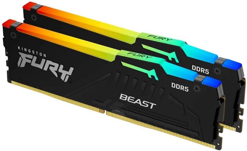 DIMM 64GB DDR5 5600MHz Kingston Fury Beast Kit CL36 RGB EXPO (2x32)