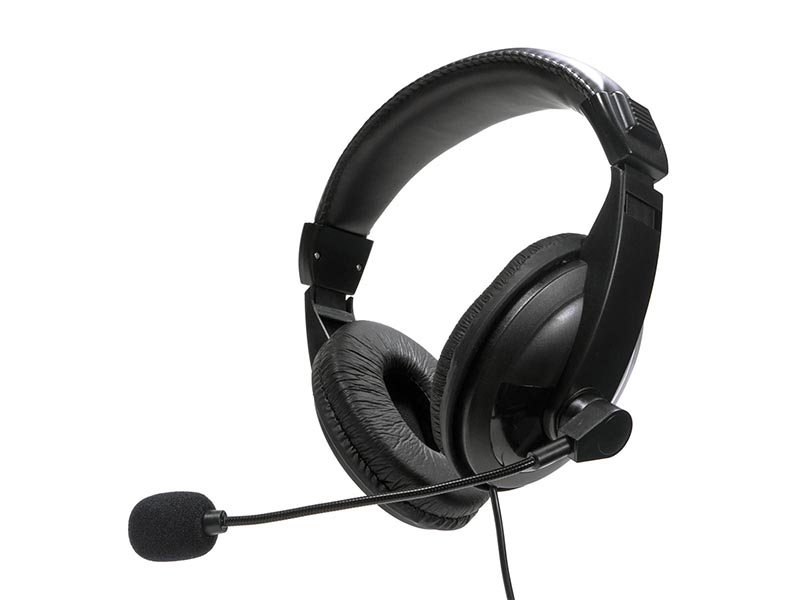 Headphones Fiesta FIS7510 w/Microphone USB Black
