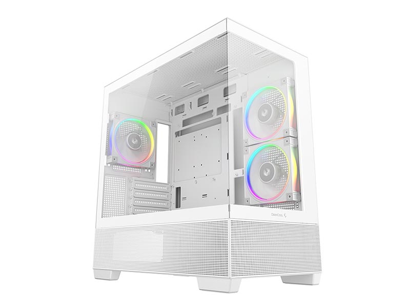 ATX Micro Case Deepcool CG380 3F White Panoramic Glass w/USB 3.0 x2, 3x120mm ARGB Fans