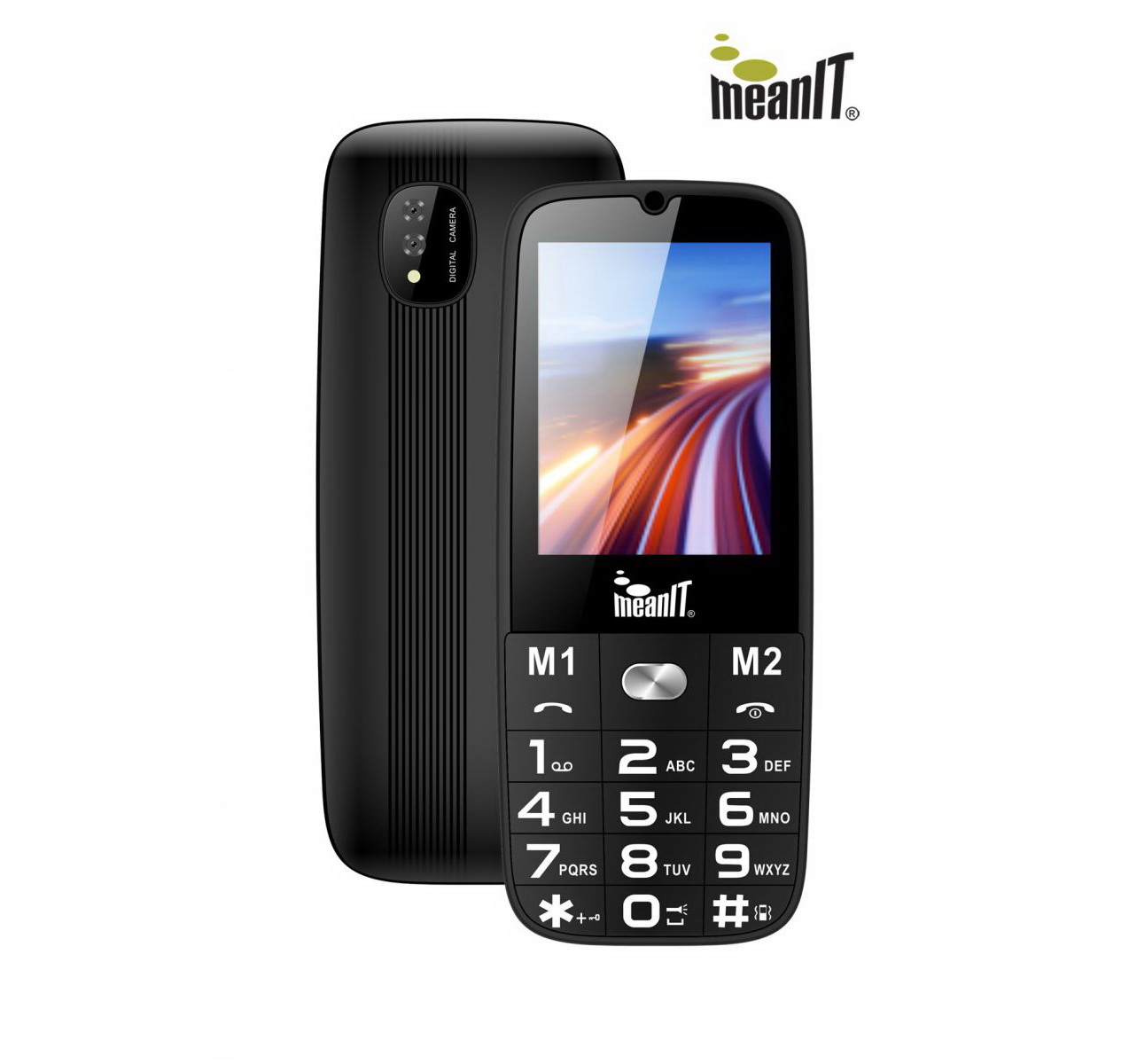 Mobile Phone MeanIT Senior 15 Black