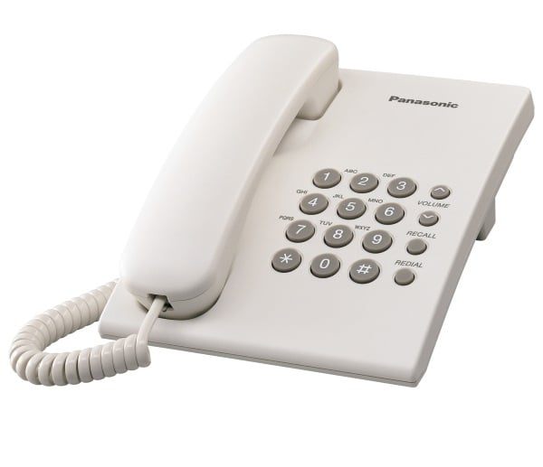 Telephone Panasonic Corded KX-TS500FX White