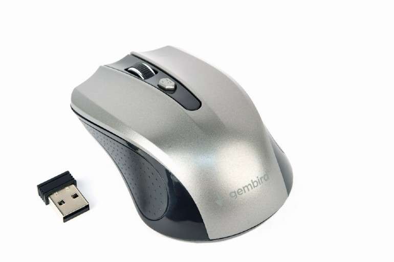 Mouse Gembird Wireless MUSW-4B-04 Optical 1600DPI Black/Spacegrey