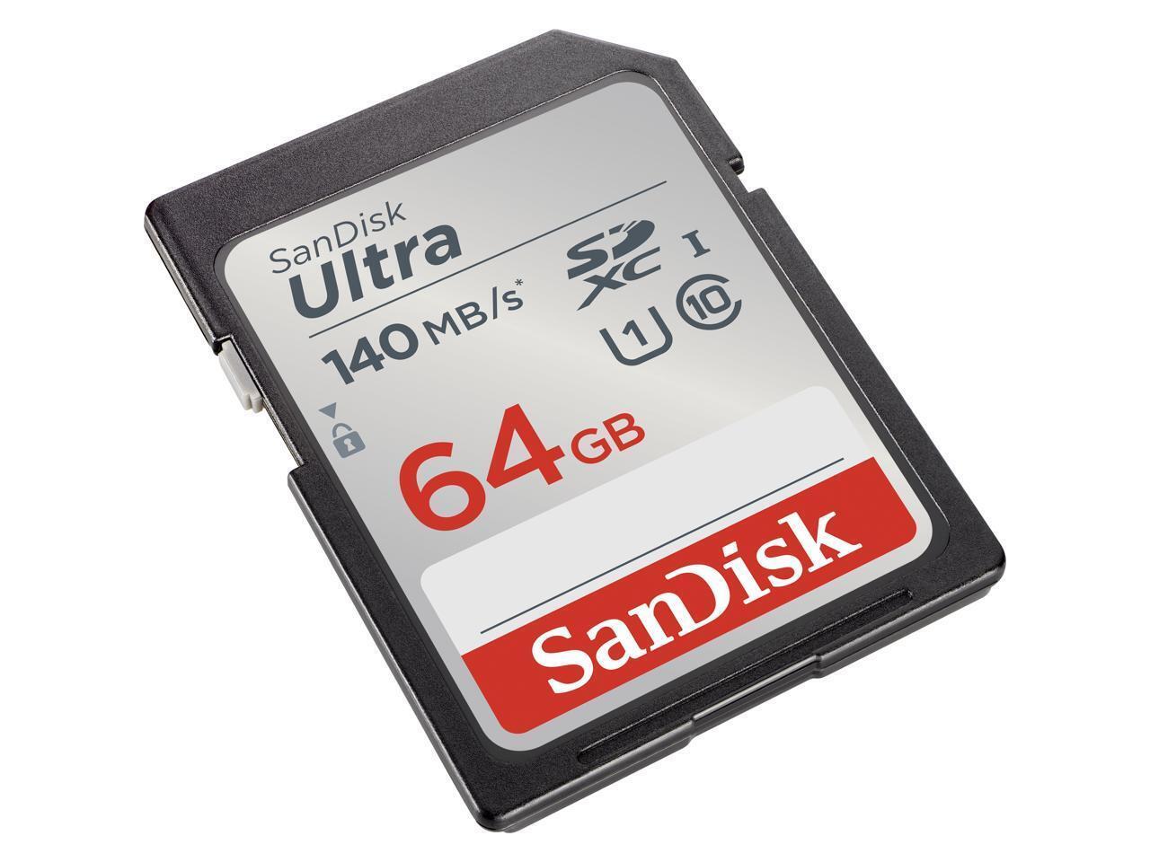 Secure Digital Sandisk 64GB Ultra SDXC 140MB/s Class10 UHS-I