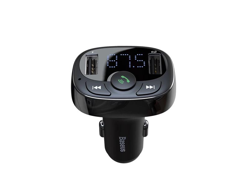 Wireless Bluetooth FM Transmitter Baseus S-09A Hands Free/Dual Charger w/LCD Display, SD Card