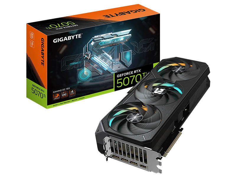 Gigabyte GeForce RTX 5070 Ti GAMING OC 16G GDDR7 HDMI/3xDP/DX12U/PCIe 5.0/WINDFORCE 3X
