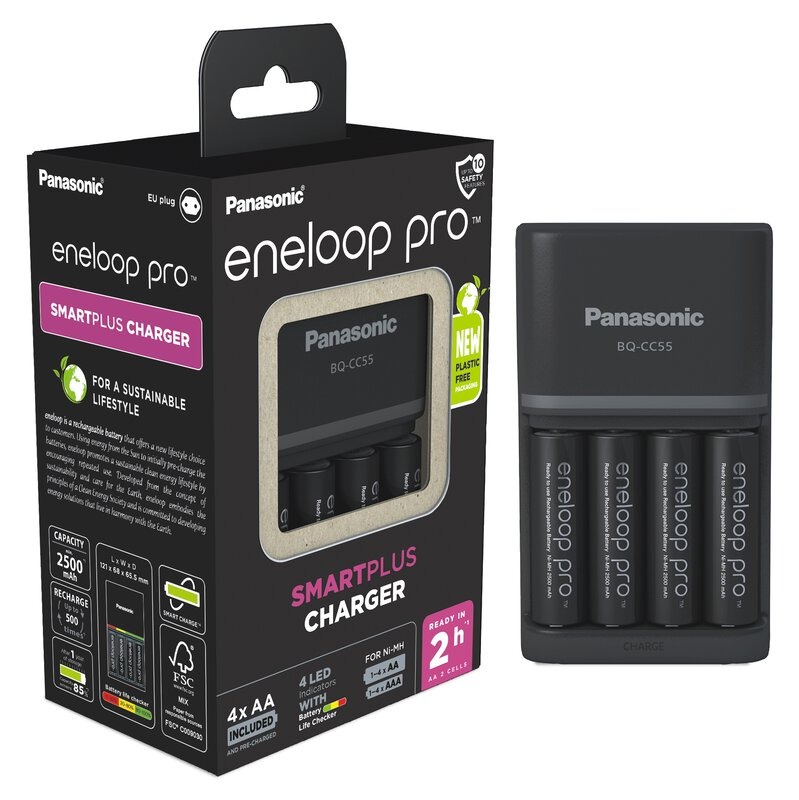 Battery Charger Panasonic Eneloop (2h) Pro 4xAA 2500mAh