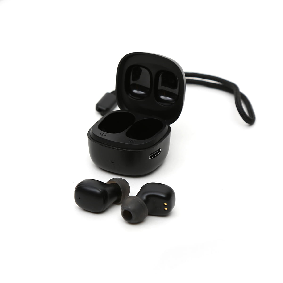 Earphones Platinet TWS Bluetooth w/Case Black PM1001
