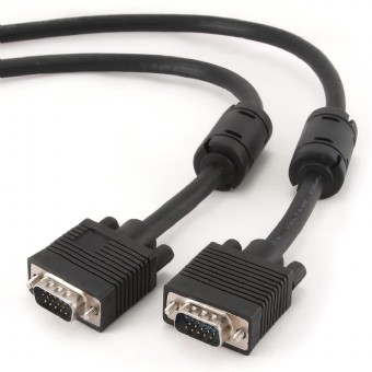 Cable VGA 3m Gembird Dual Shielded 2*Ferrite Core Cablexpert Black