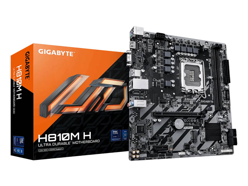 MB Gigabyte H810M H DDR5 LGA1851 6400MHz/SATA3/M.2/USB3.2/Gbit LAN/PCIe 4.0/HDMI/VGA