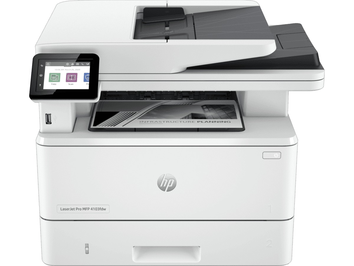 HP LaserJet Pro MFP M4103fdw fax/ duplex/wireless printer